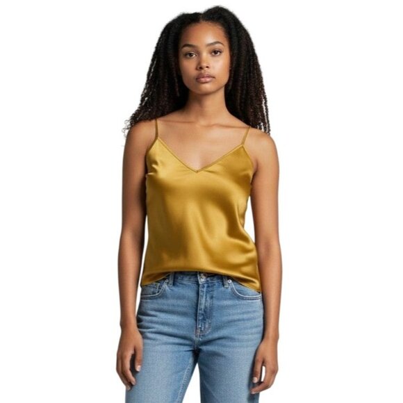 Ettitude Sateen Cami in Gold Camomille NWT - Size XL - Picture 1 of 7